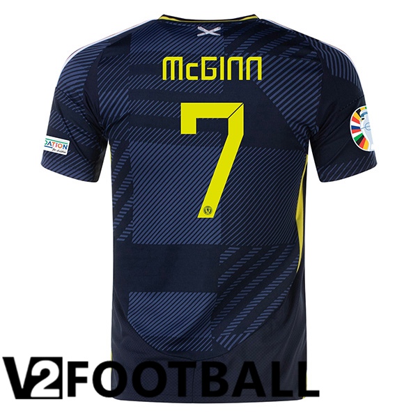 Scotland (McGINN 7) Home Soccer Shirt 2024/2025