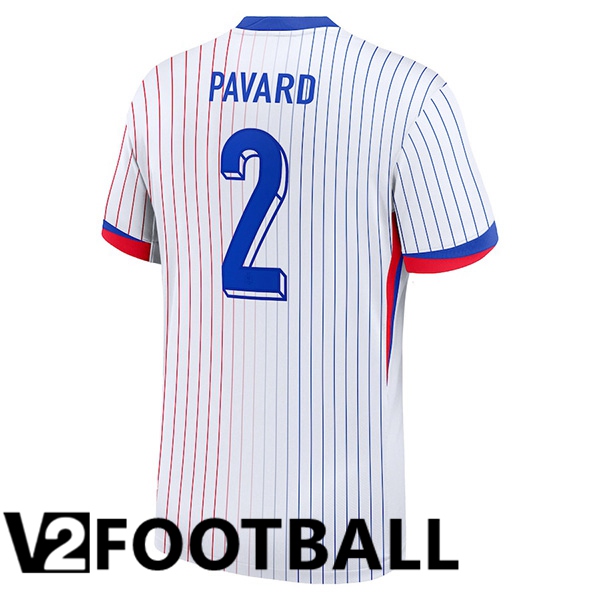 France (PAVARD 2) Away Soccer Shirt UEFA Euro 2024