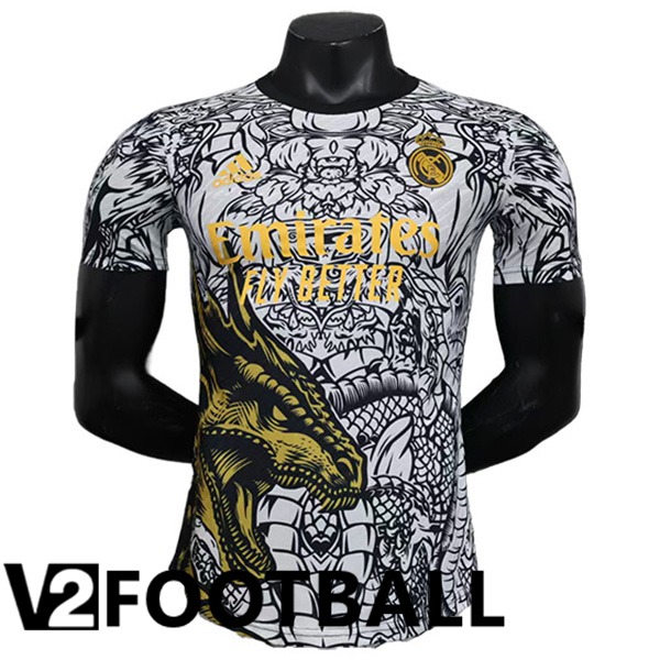 Real Madrid Special Edition Soccer Shirt White/Black 2024/2025