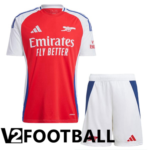 Arsenal Kids Home Soccer Shirt Red White 2024/2025