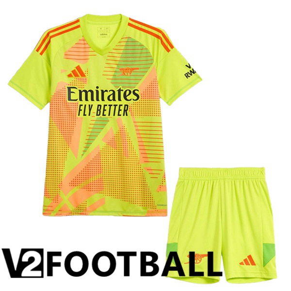 Arsenal Kids Goalkeeper Soccer Shirt Green 2024/2025