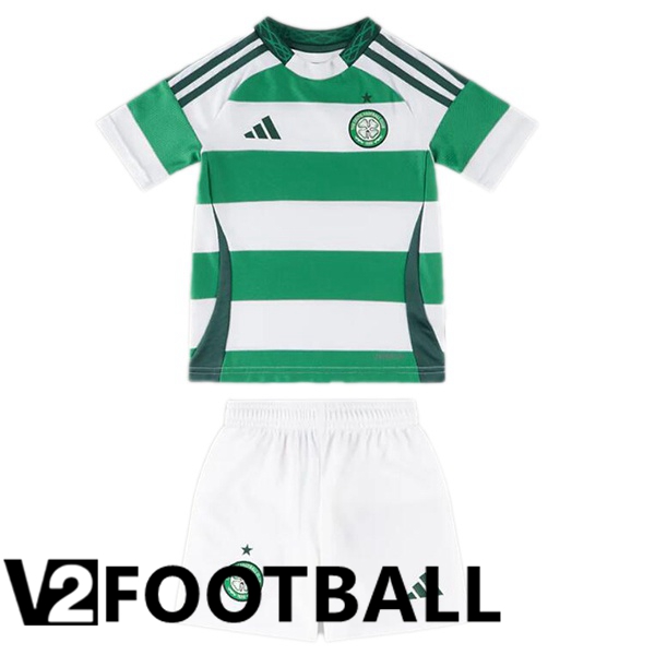 Celtic FC Kids Home Soccer Shirt Green White 2024/2025