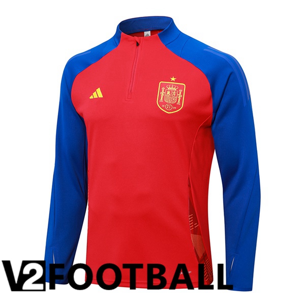 Spain Training Sweatshirt Red Blue 2024/2025
