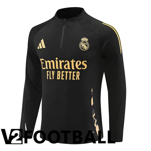 Real Madrid Training Sweatshirt Black 2024/2025
