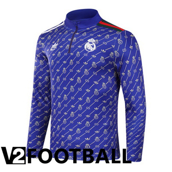 Real Madrid Training Sweatshirt Blue 2024/2025