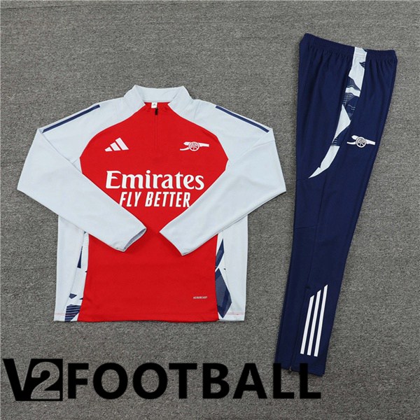 Arsenal kit Training Tracksuit Red White 2024/2025