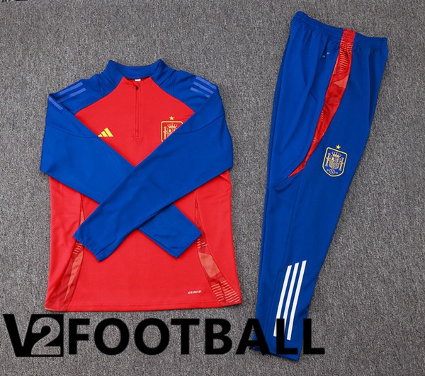 Spain kit Training Tracksuit Red Blue 2024/2025