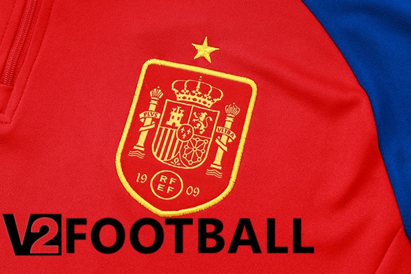 Spain kit Training Tracksuit Red Blue 2024/2025