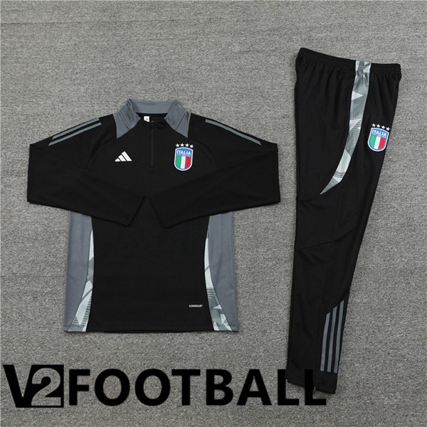 Italy kit Training Tracksuit Black 2024/2025