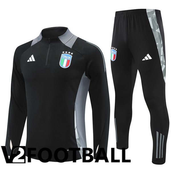 Italy kit Training Tracksuit Black 2024/2025