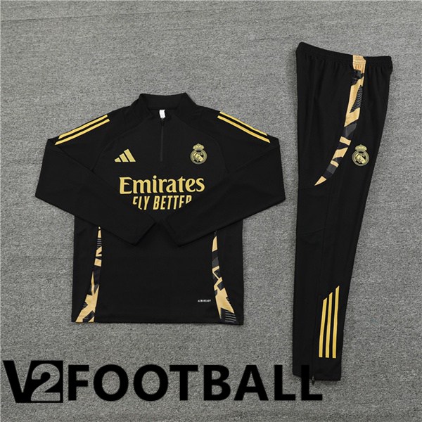 Real Madrid kit Training Tracksuit Black 2024/2025