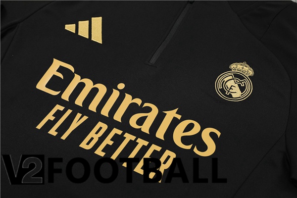 Real Madrid kit Training Tracksuit Black 2024/2025