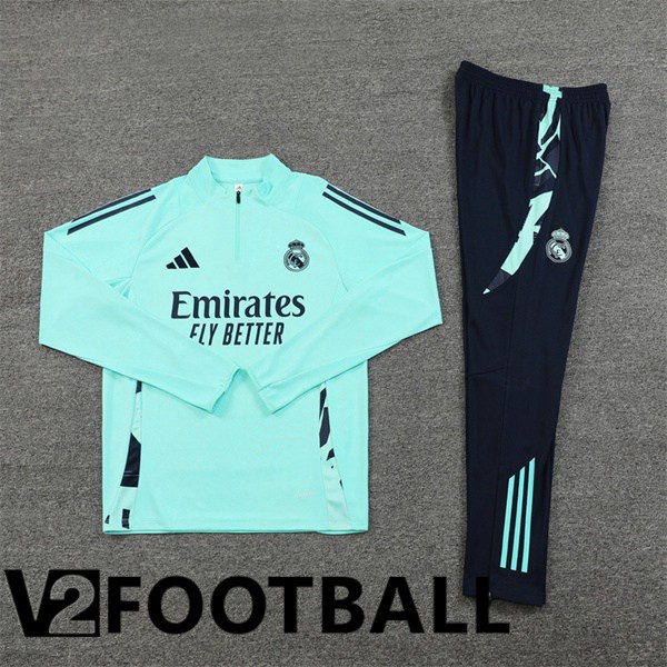 Real Madrid kit Training Tracksuit Green 2024/2025