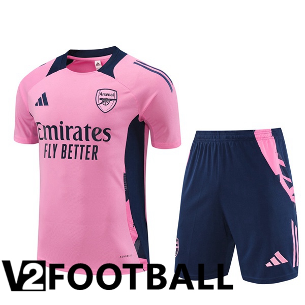 Arsenal kit Training T Shirt + Shorts Pink 2024/2025