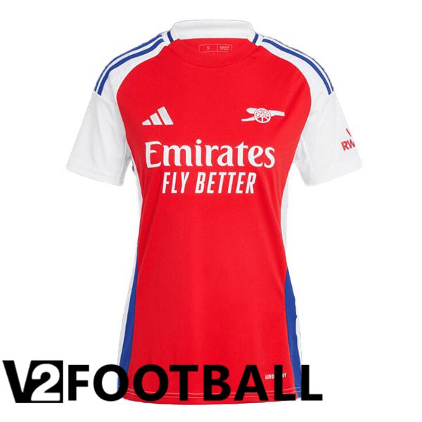 Arsenal Women Home Soccer Shirt Red White 2024/2025