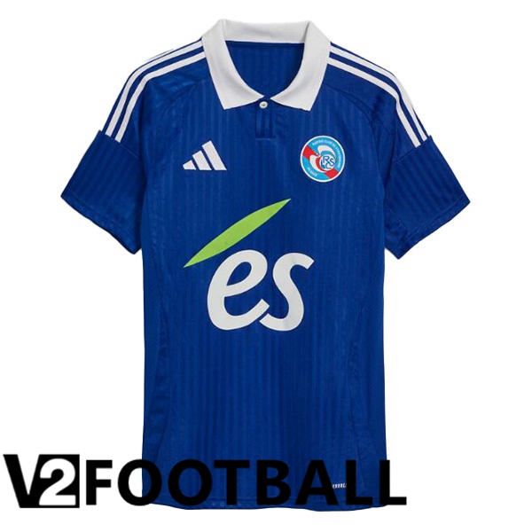 RC Strasbourg Alsace Home Soccer Shirt Blue 2024/2025
