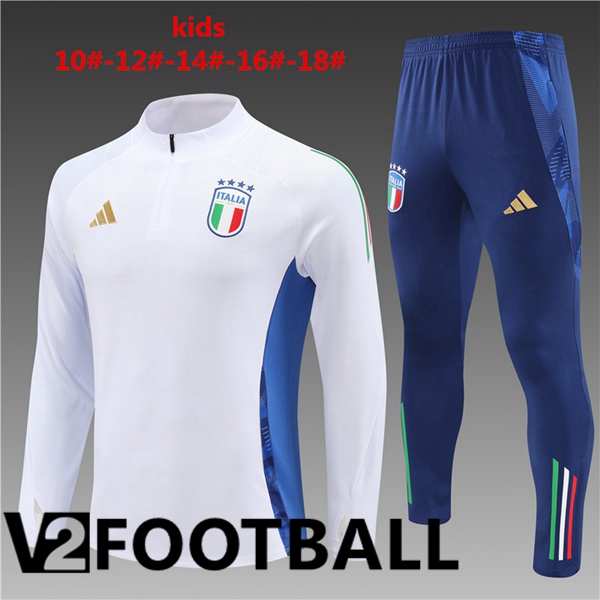 Italy Kids kit Training Tracksuit White 2024/2025