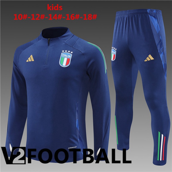 Italy Kids kit Training Tracksuit Blue 2024/2025