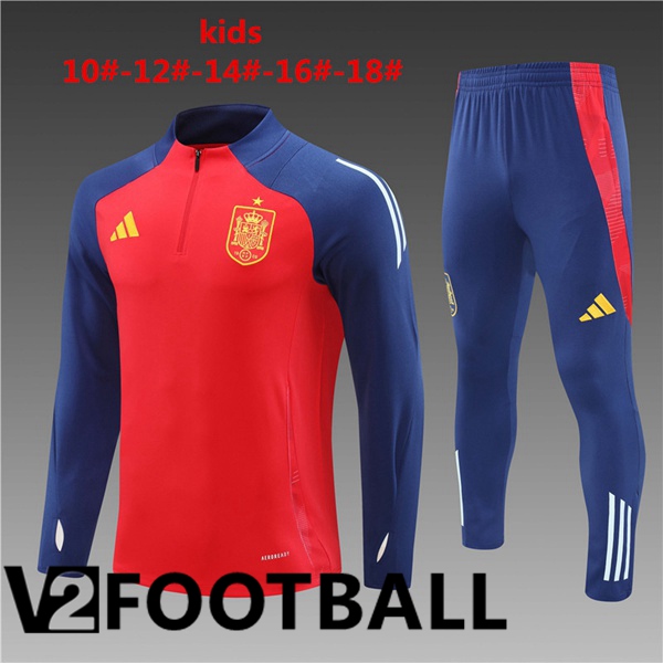 Spain Kids kit Training Tracksuit Red 2024/2025