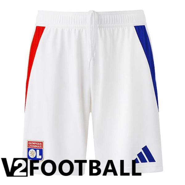 lyon OL Home Soccer Shorts White 2024/2025