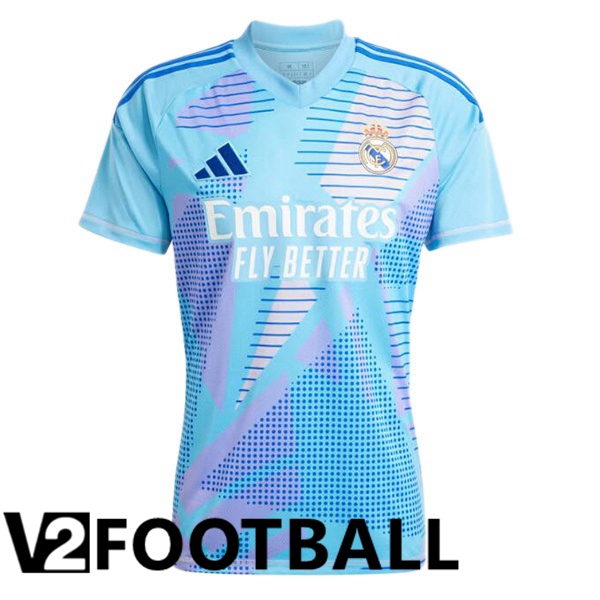 Real Madrid Goalkeeper Soccer Shirt Blue 2024/2025