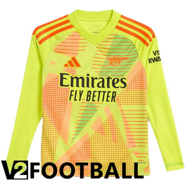 Arsenal Goalkeeper Soccer Shirt Long sleeve Green 2024/2025