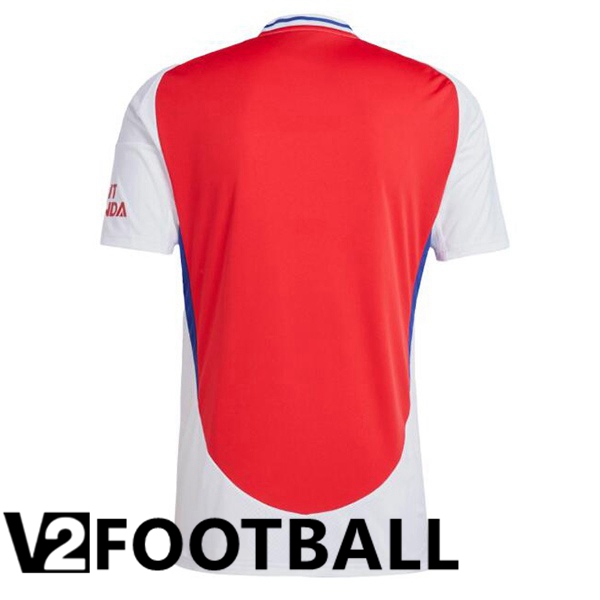 Arsenal Home Soccer Shirt Red White 2024/2025