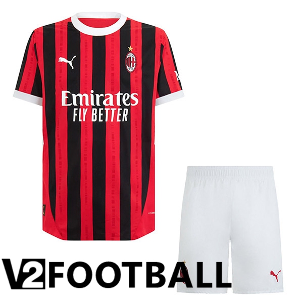 AC Milan Kids Home New Soccer Shirt 2024/2025