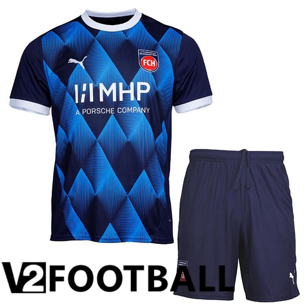 FC Heidenheim Kids Away Soccer Shirt Blue 2024/2025