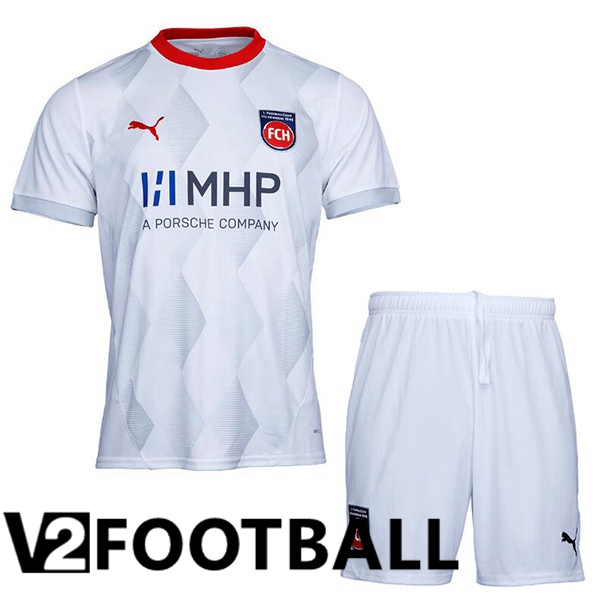 FC Heidenheim Kids Third Soccer Shirt White 2024/2025