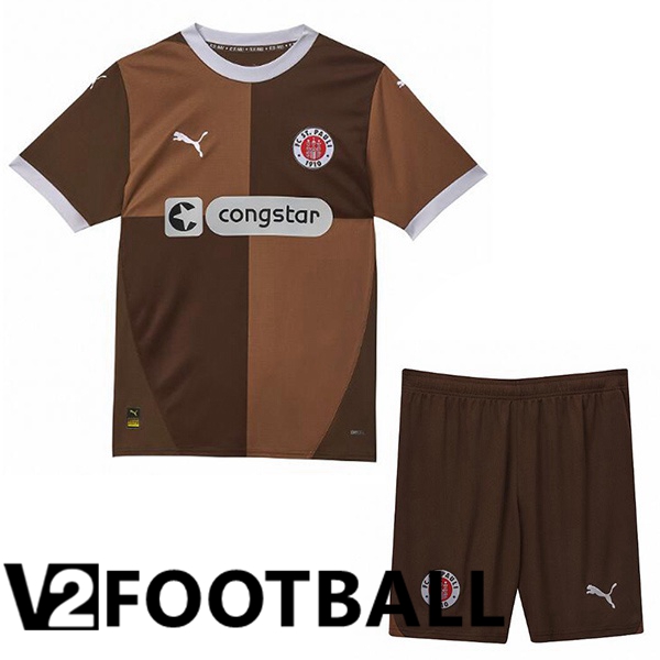 FC St. Pauli Kids Home Soccer Shirt Yellow 2024/2025