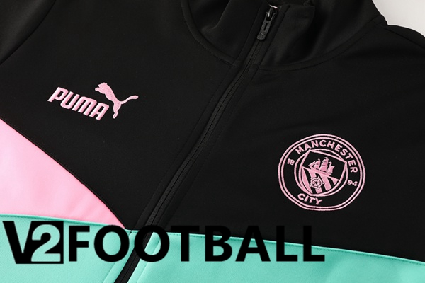 Manchester City Training Jacket Suit Pink Green 2024/2025