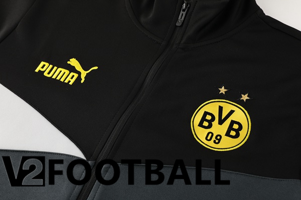 Dortmund BVB Training Jacket Suit Black Grey 2024/2025