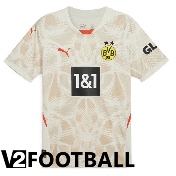 Dortmund BVB Goalkeeper Soccer Shirt Yellow 2024/2025