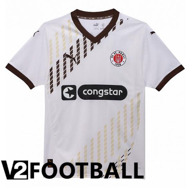 FC St. Pauli Away Soccer Shirt White 2024/2025