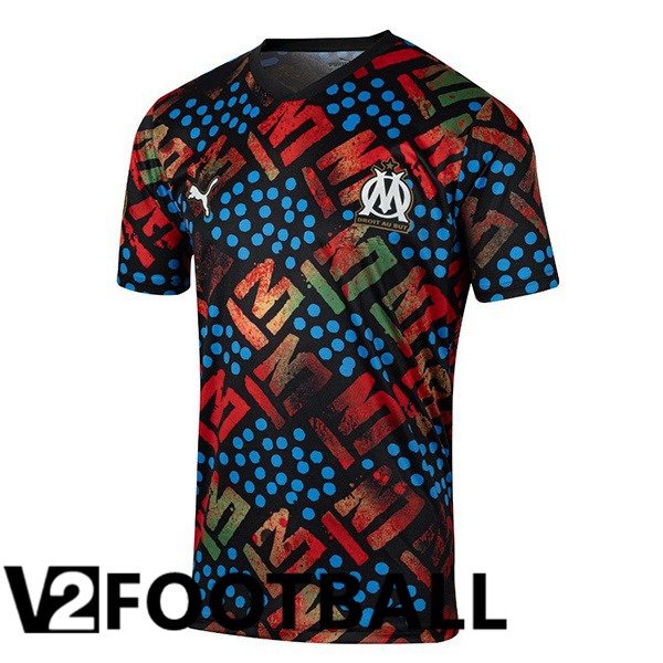 Marseille OM Soccer Shirt Africa Black 2024/2025