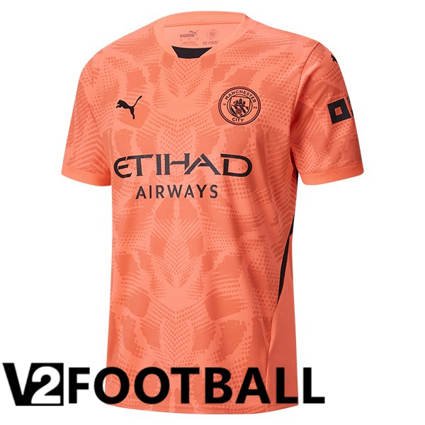 Manchester City Goalkeeper Soccer Shirt Pink 2024/2025