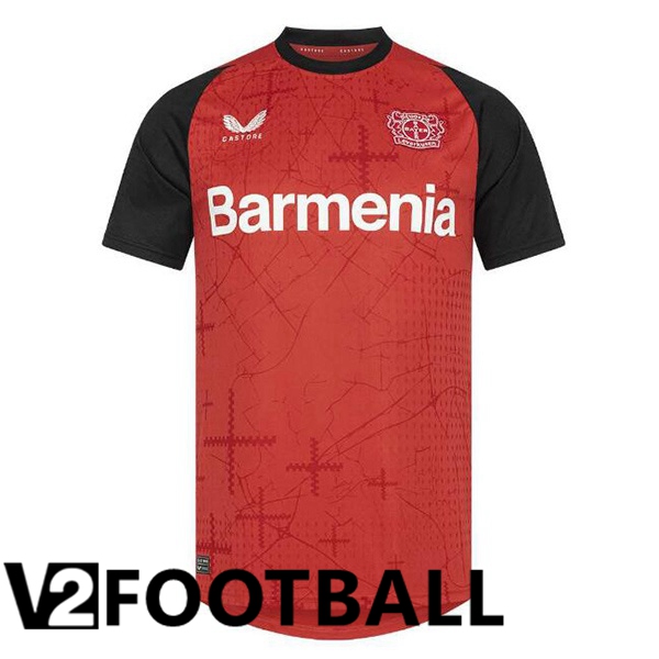 Bayer 04 Leverkusen Home Soccer Shirt Black Red 2024/2025