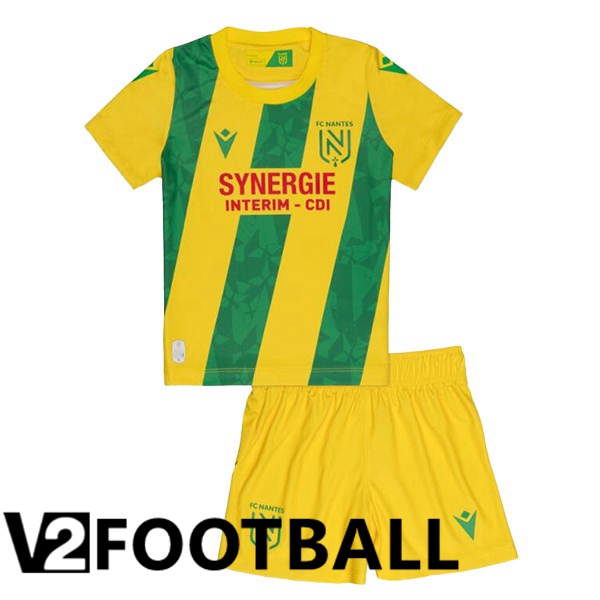 FC Nantes Kids Home Soccer Shirt Yellow 2024/2025