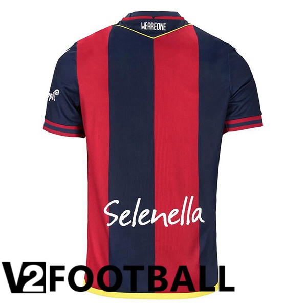 Bologna Home Soccer Shirt Blue Red 2024/2025