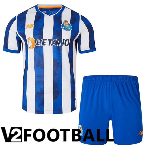 FC Porto Kids Home Soccer Shirt Blue White 2024/2025