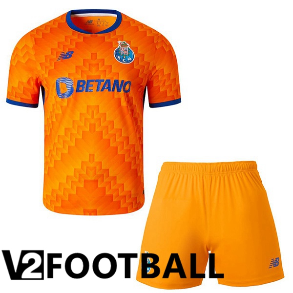 FC Porto Kids Away Soccer Shirt Orange 2024/2025