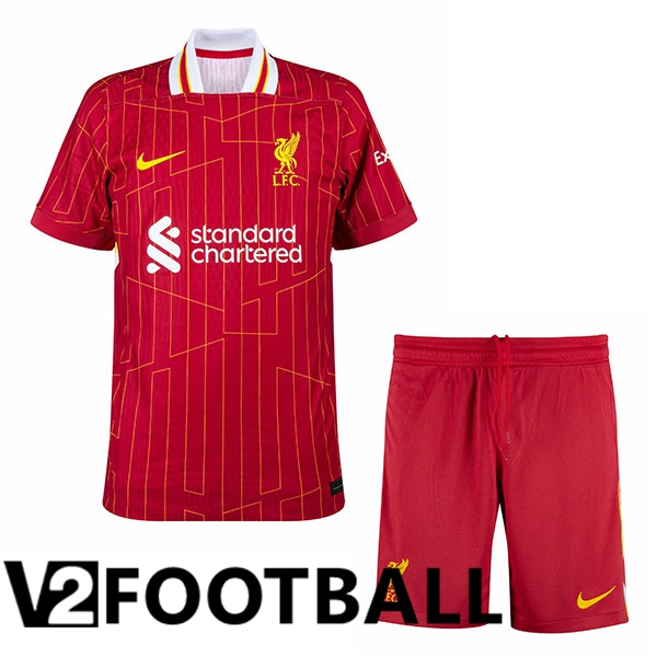 FC Liverpool Kids Home New Soccer Shirt 2024/2025