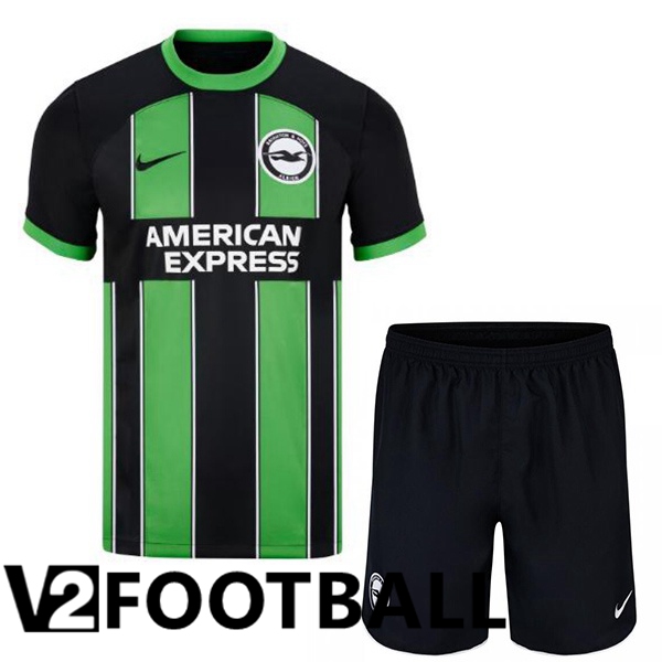 FC Brighton Kids Third Soccer Shirt Green Black 2024/2025