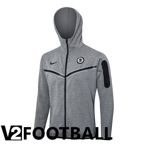 FC Chelsea Training Sweatshirt Hoodie Grey 2024/2025