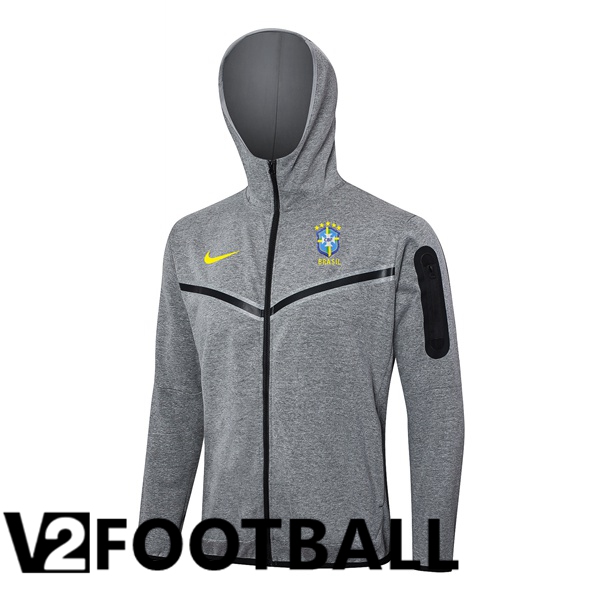 Brazil Training Sweatshirt Hoodie Grey 2024/2025