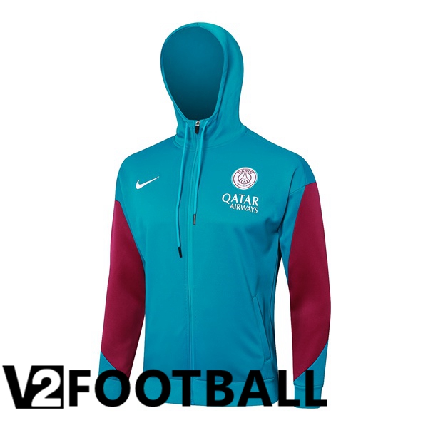 Paris PSG Training Sweatshirt Hoodie Green 2024/2025