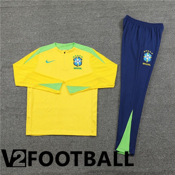 Brazil kit Training Tracksuit Yellow 2024/2025