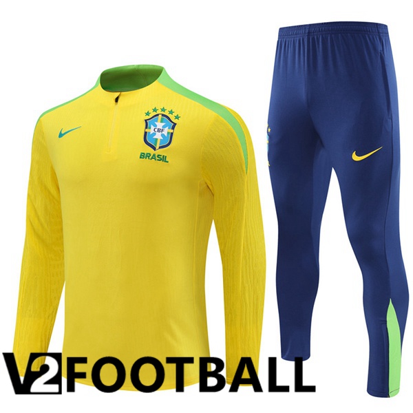 Brazil kit Training Tracksuit Yellow 2024/2025