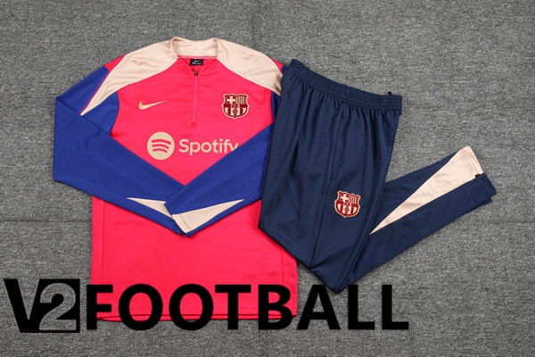 FC Barcelona kit Training Tracksuit Pink Blue 2024/2025